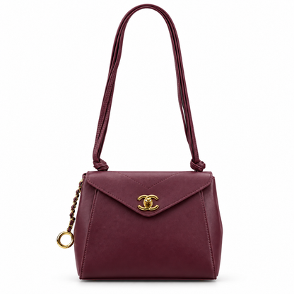 Chanel 26A Knotty Envelope Bag 6223 in Burgundy