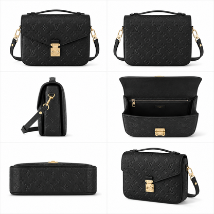 Louis Vuitton  Pochette Metis Black - Pre-Owned Authentic