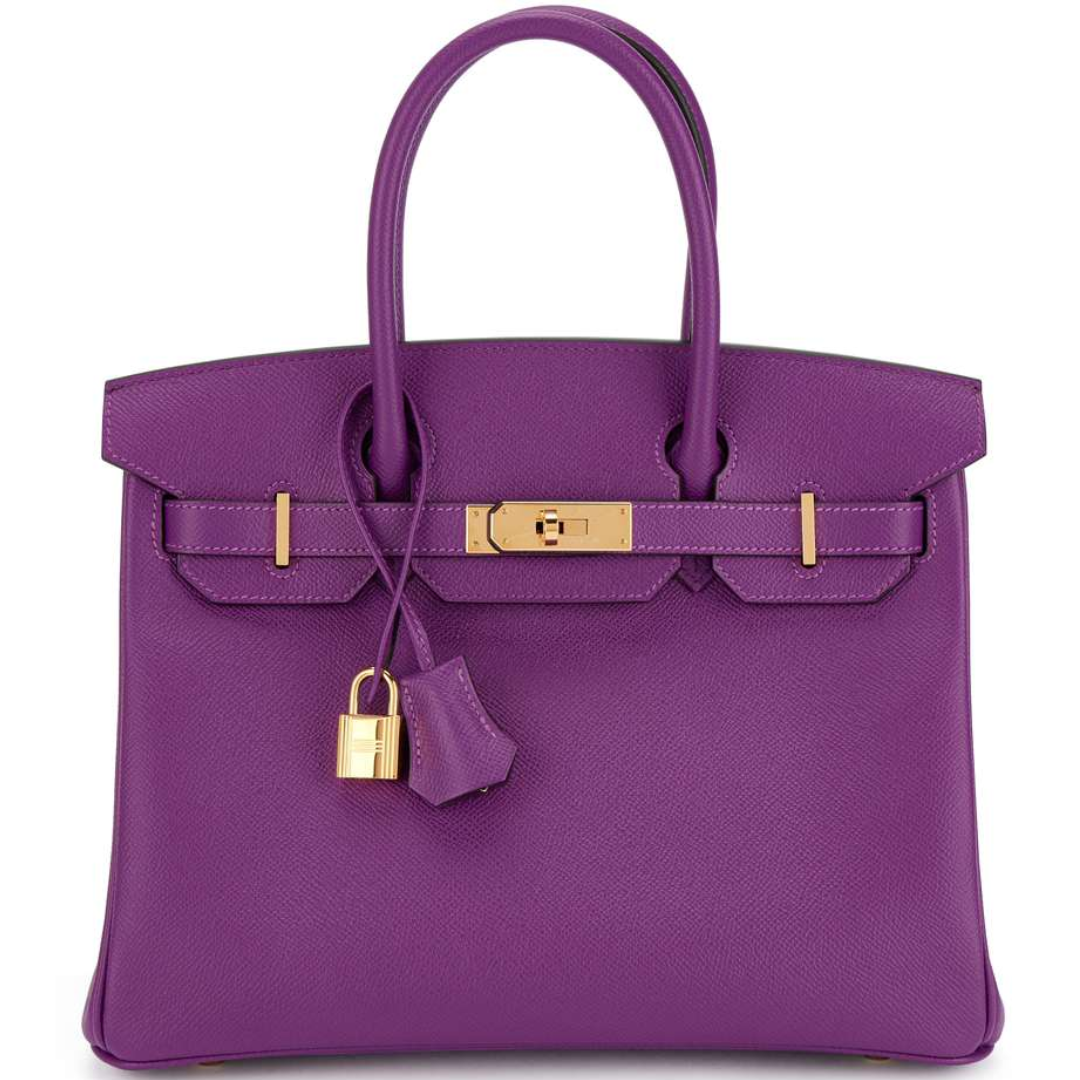 Hermès Birkin 30 Anemone Togo leather front view