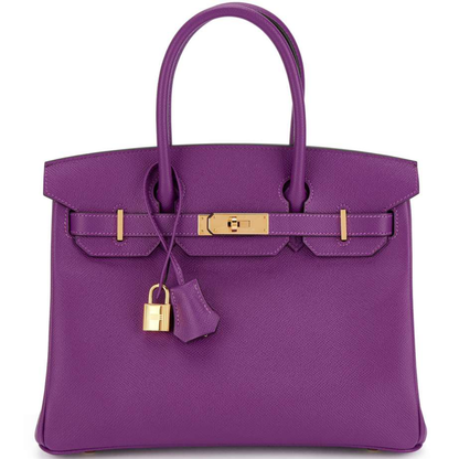 Hermès Birkin 30 Anemone Togo leather front view