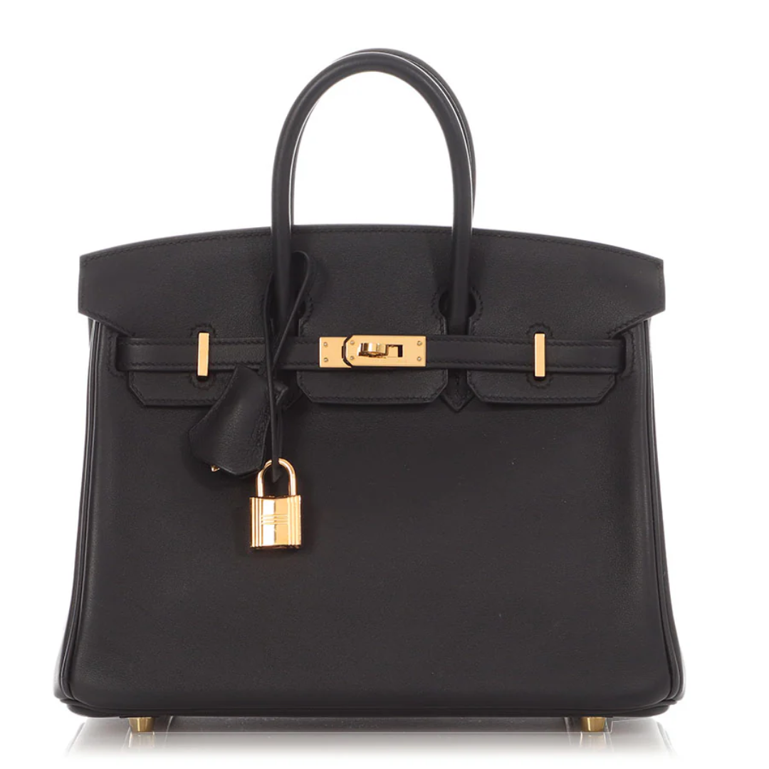 Hermès Birkin 30 Black Togo leather front view
