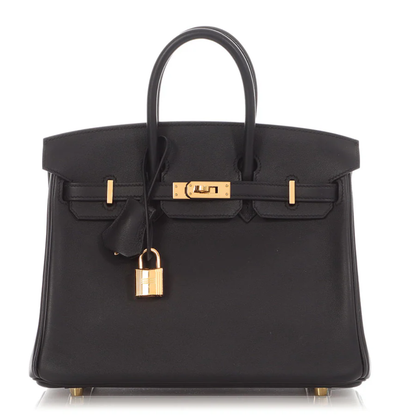 Hermès Birkin 30 Black Togo leather front view