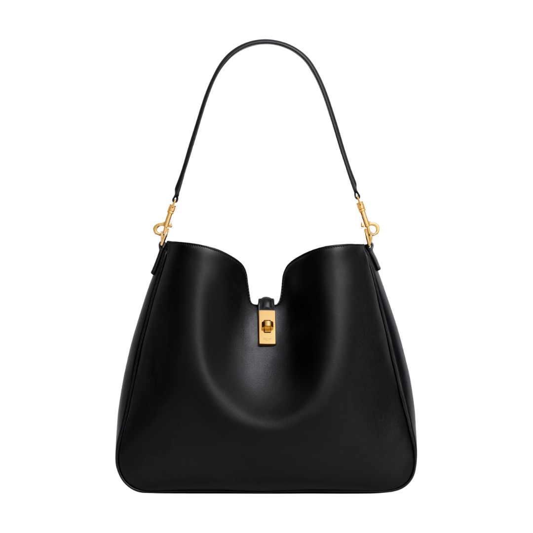 Camille 16 Soft Black Medium Bag front view