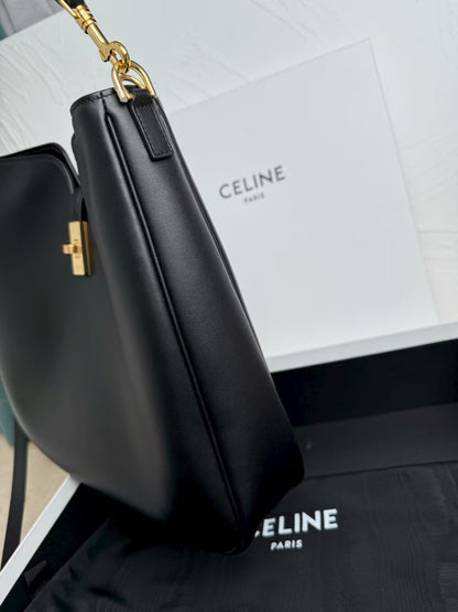 Camille 16 Soft Black Medium Bag side view