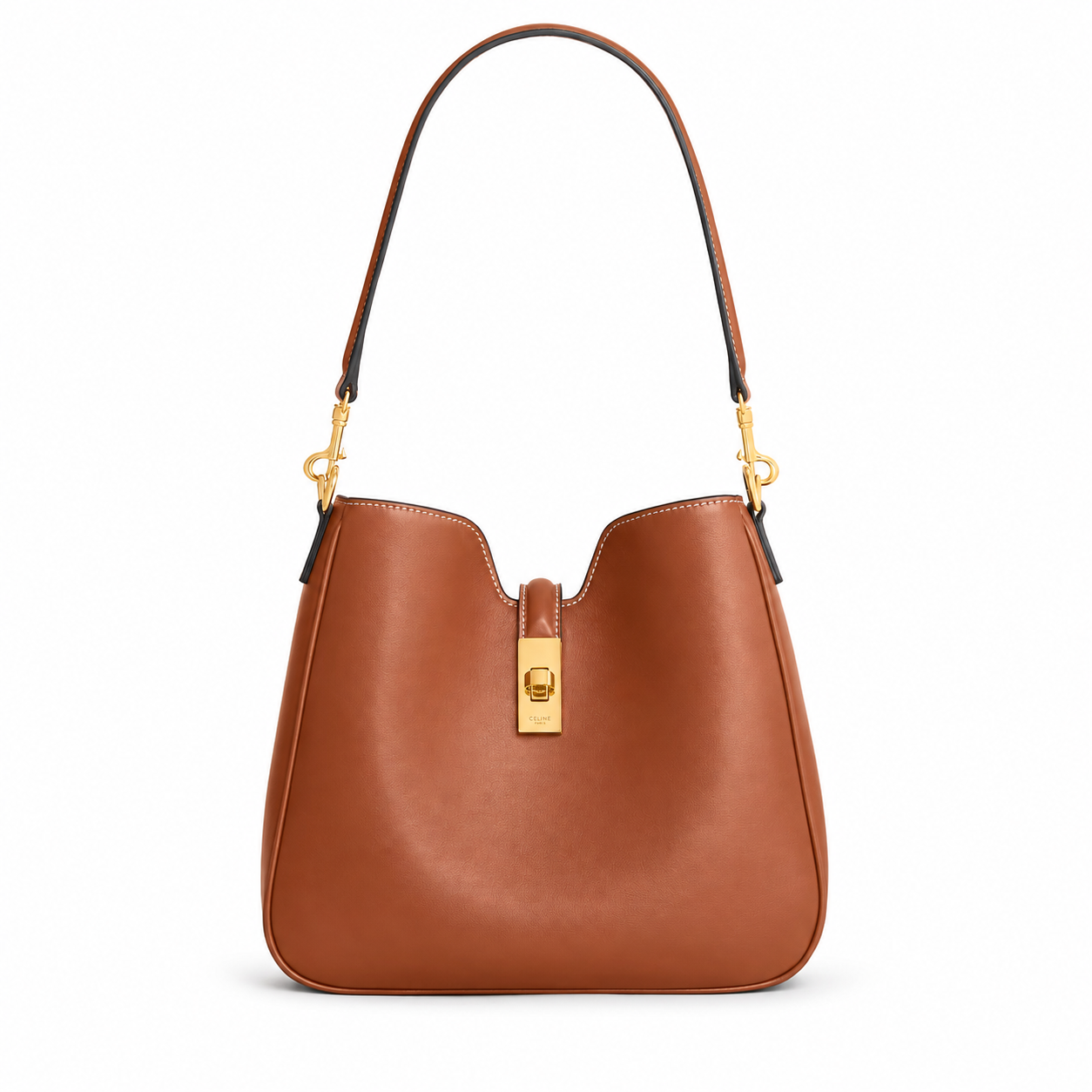 Celine Camille 16 Small Tan Bag Front view