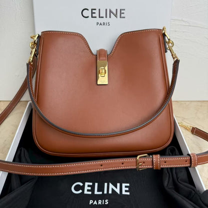 Celine Camille 16 Small Tan Bag Front view actual photo