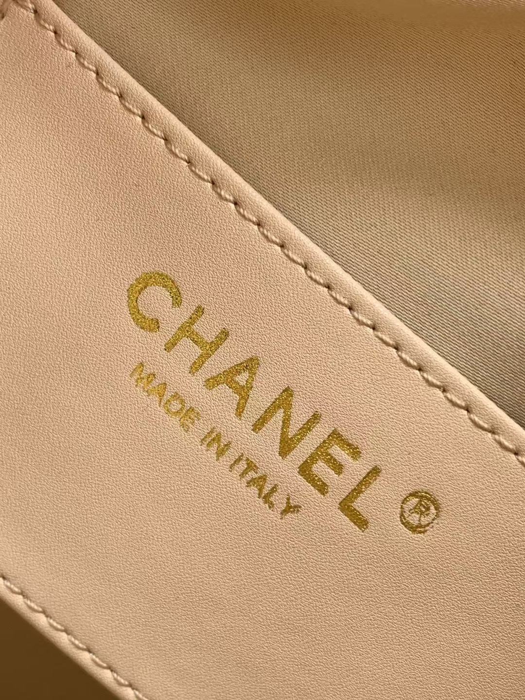 Chanel 25 Small Hobo in Ivory White interior pocket