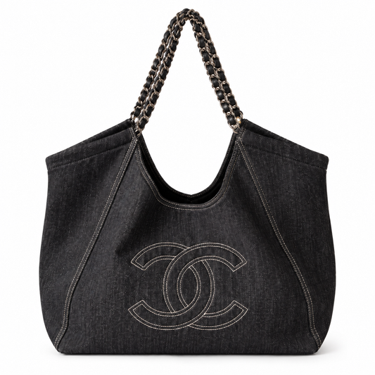 Chanel Denim CC Coco Cabas - Pre-Owned Authentic