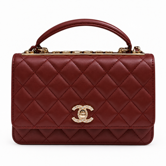 Chanel Trendy CC Crystal Flap 19cm in Red – Pre-Owned Authentic Bravo Fashion