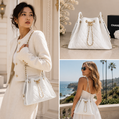 Chanel 25 Small in White - Pre-Owned Authentic