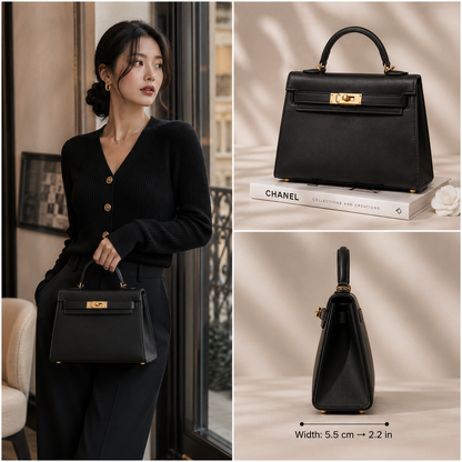 Hermes Mini Kelly 15 Black - Pre-Owned Authentic
