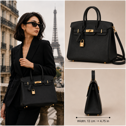 Pre-Owned Authentic Hermes Birkin 25cm in Black