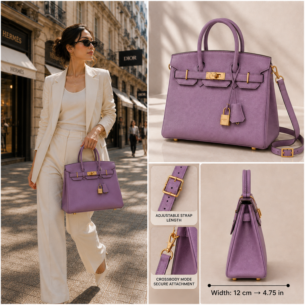 Pre-Owned Authentic Hermes Birkin 25cm in Anemone