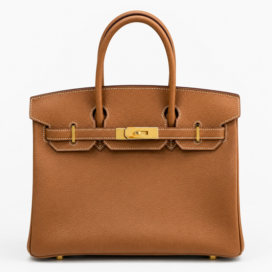 Hermes Birkin 30 Epsom Leather in Gold with Gold Hardware – Pre-Owned Authentic