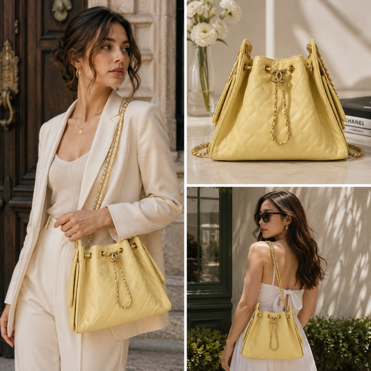 Chanel 25 Small in Yellow - Pre-Owned Authentic