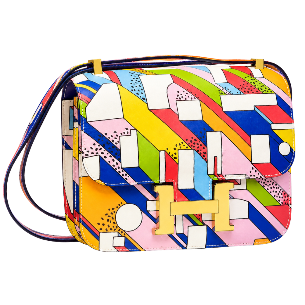 Hermès On a Summer Day Constance 24 multicolor Swift leather bag