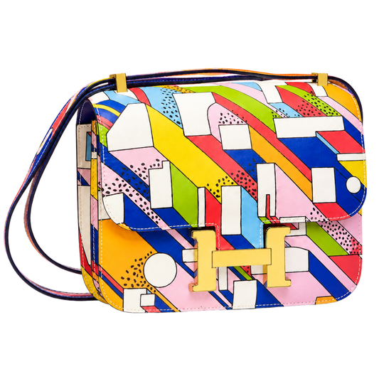 Hermès On a Summer Day Constance 24 multicolor Swift leather bag
