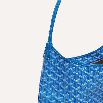 Goyard Bohème Hobo Bag in Blue close up