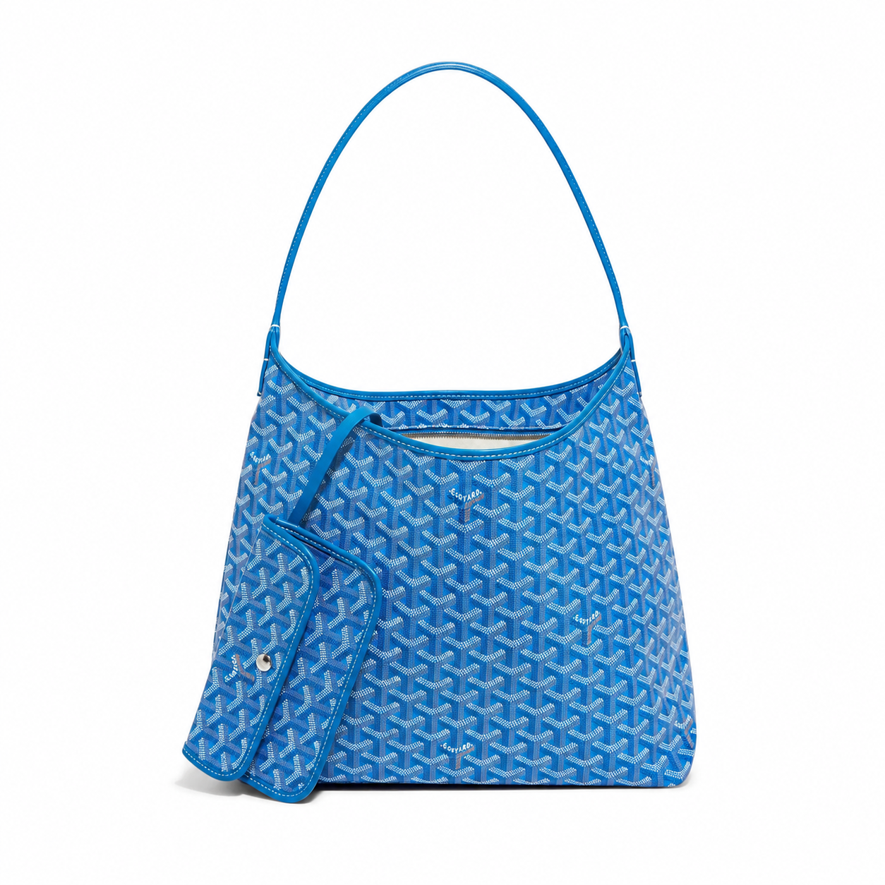 Goyard Bohème Hobo Bag in Blue front view