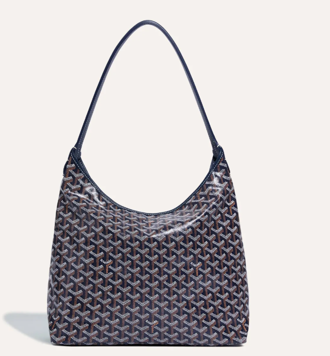 Goyard Bohème Hobo Bag in Navy Blue back view