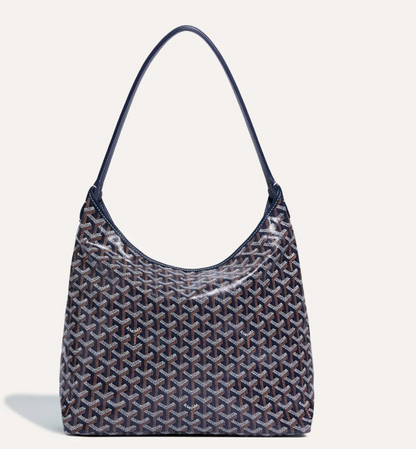 Goyard Bohème Hobo Bag in Navy Blue back view