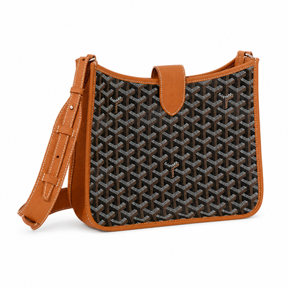 Goyard Musette Bag Black & Tan  front view
