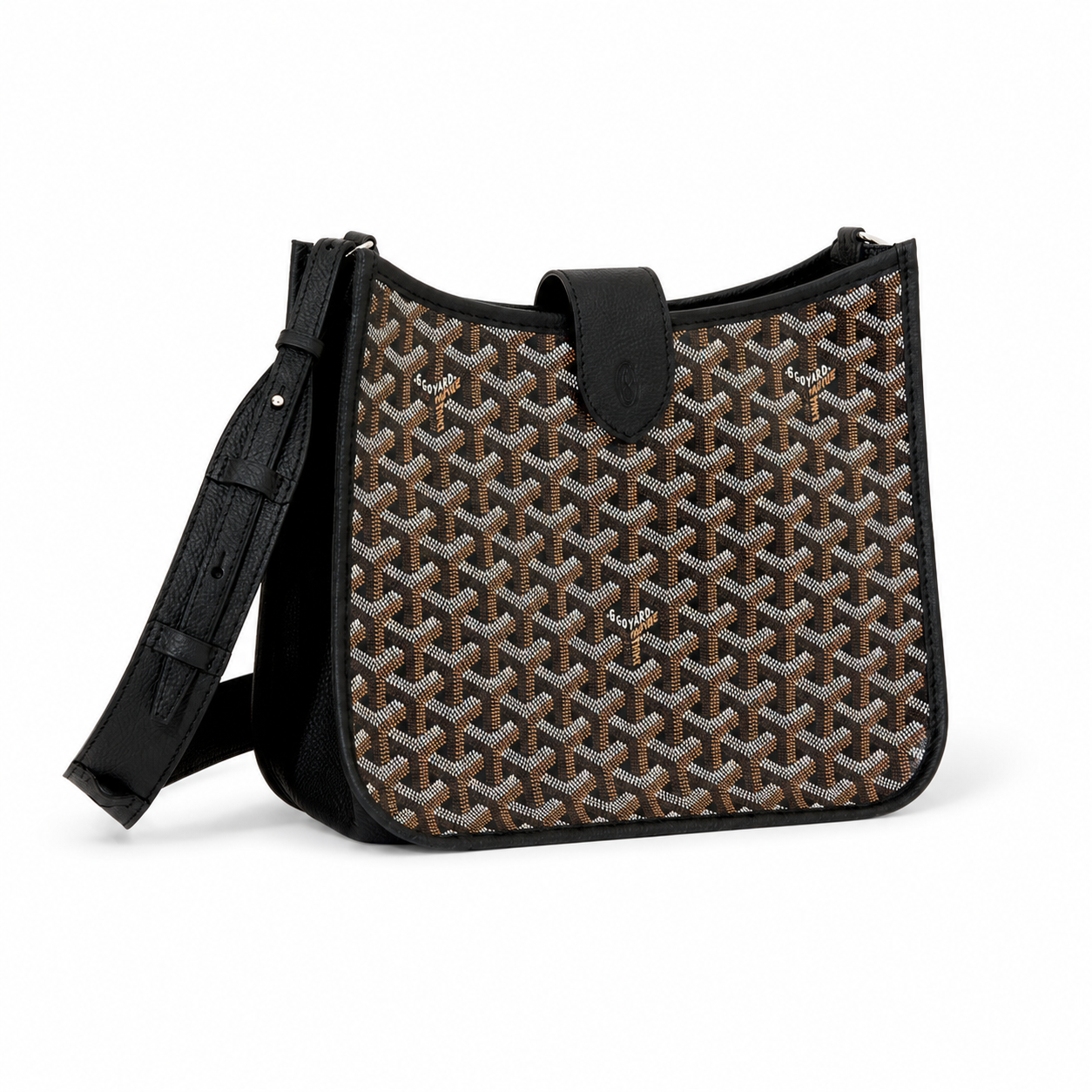  Goyard Musette Bag Black front view