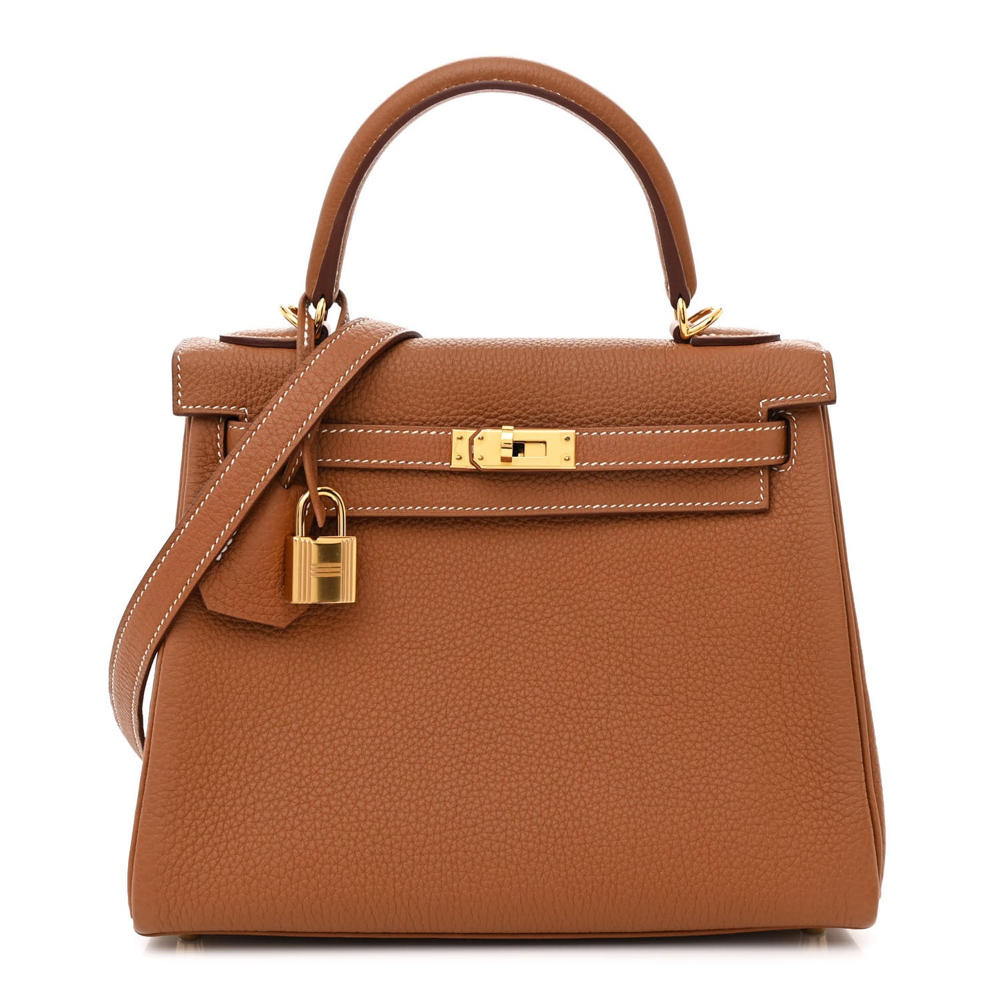 Hermes Kelly 25 Retourne Togo Leather in Gold – Pre-Owned Authentic