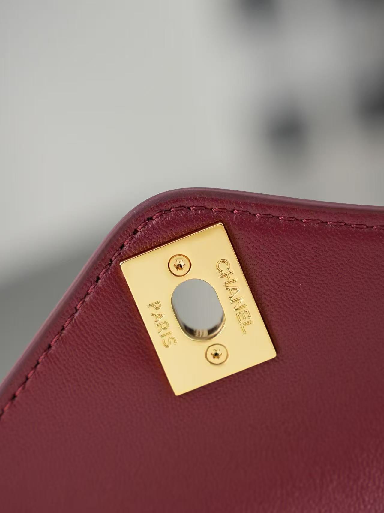 Chanel 26A Knotty Trapezoidal Envelope Bag in Burgundy 6223 - Pre-Owned Authentic