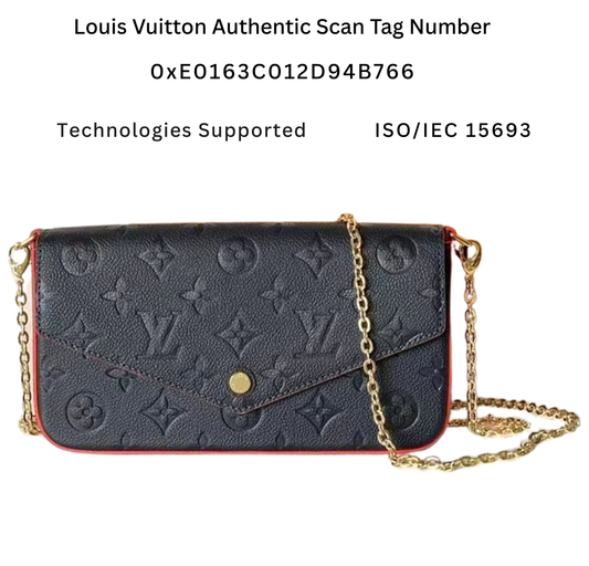 Pochette Felicie with Authentic RFID Tag - Pre-Owned Authentic