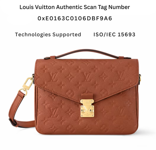 M12711 Pre-Owned Authentic Pochette Metis Cognac