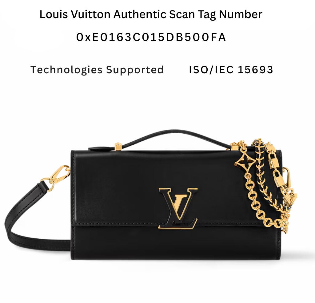 M12710 Pre-Owned Authentic Wallet On Chain Capucines Black