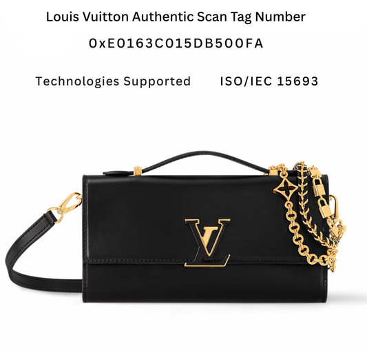 M12710 Pre-Owned Authentic Wallet On Chain Capucines Black