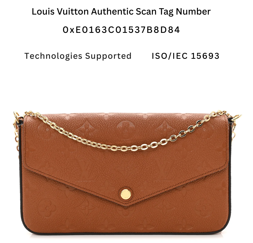 M8042 Pre-Owned Authentic Pochette Felicie with Authentic RFID Tag