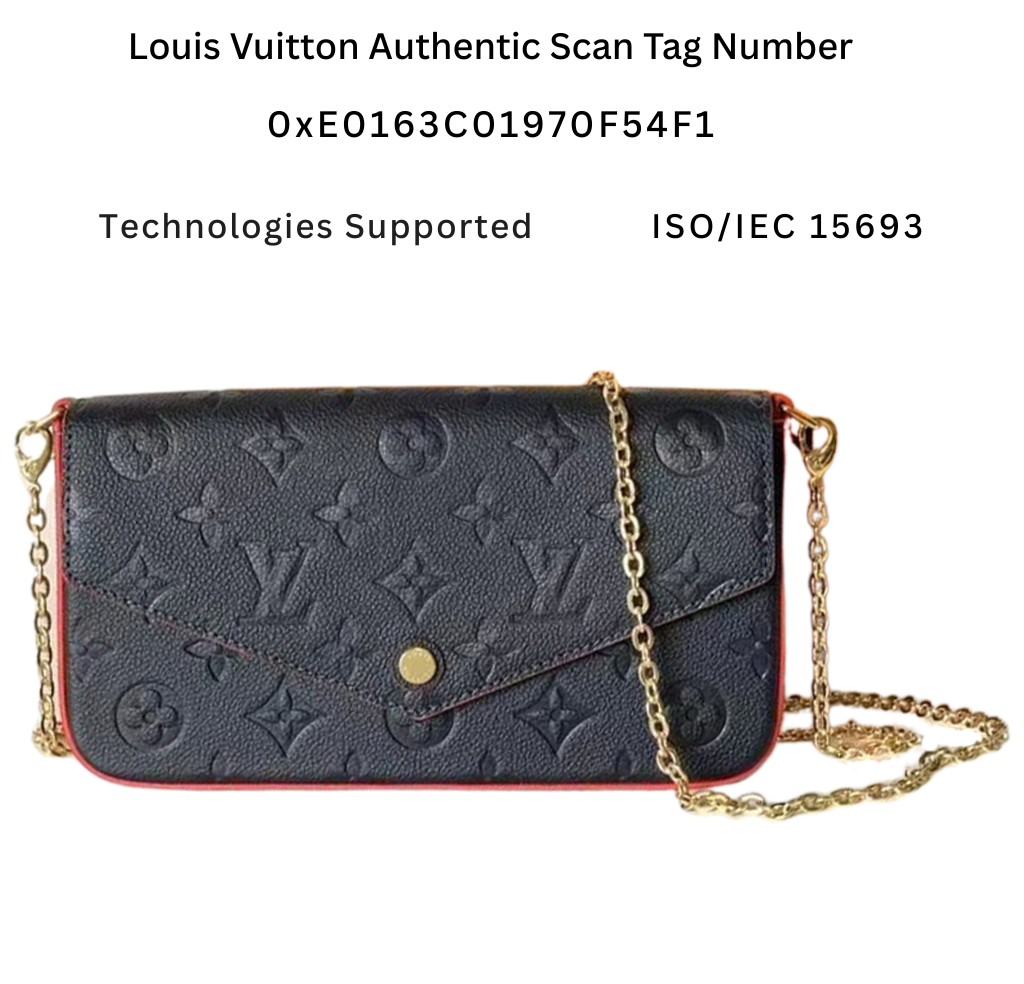 M63700 Pre-Owned Authentic Pochette Felicie with Authentic RFID Tag