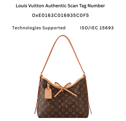 M46203 Pre-Owned Authentic Louis Vuitton Carry All MM with Authentic RFID Tag