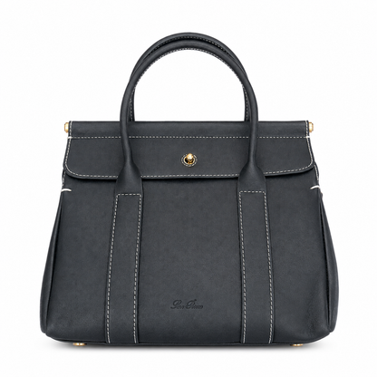Loro Piana Loom Bag L32 in Black front view
