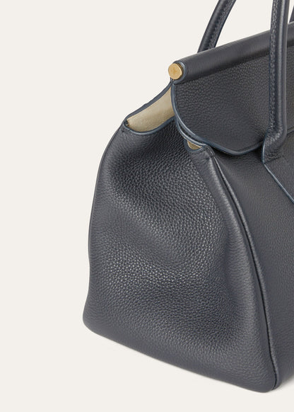 Loro Piana Loom Bag L32 in Black side close-up detail
