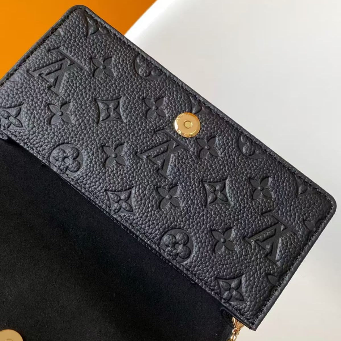 Louis Vuitton Wallet on Chain Lily  Monogram Empreinte Leather Pre-Owned Authentic
