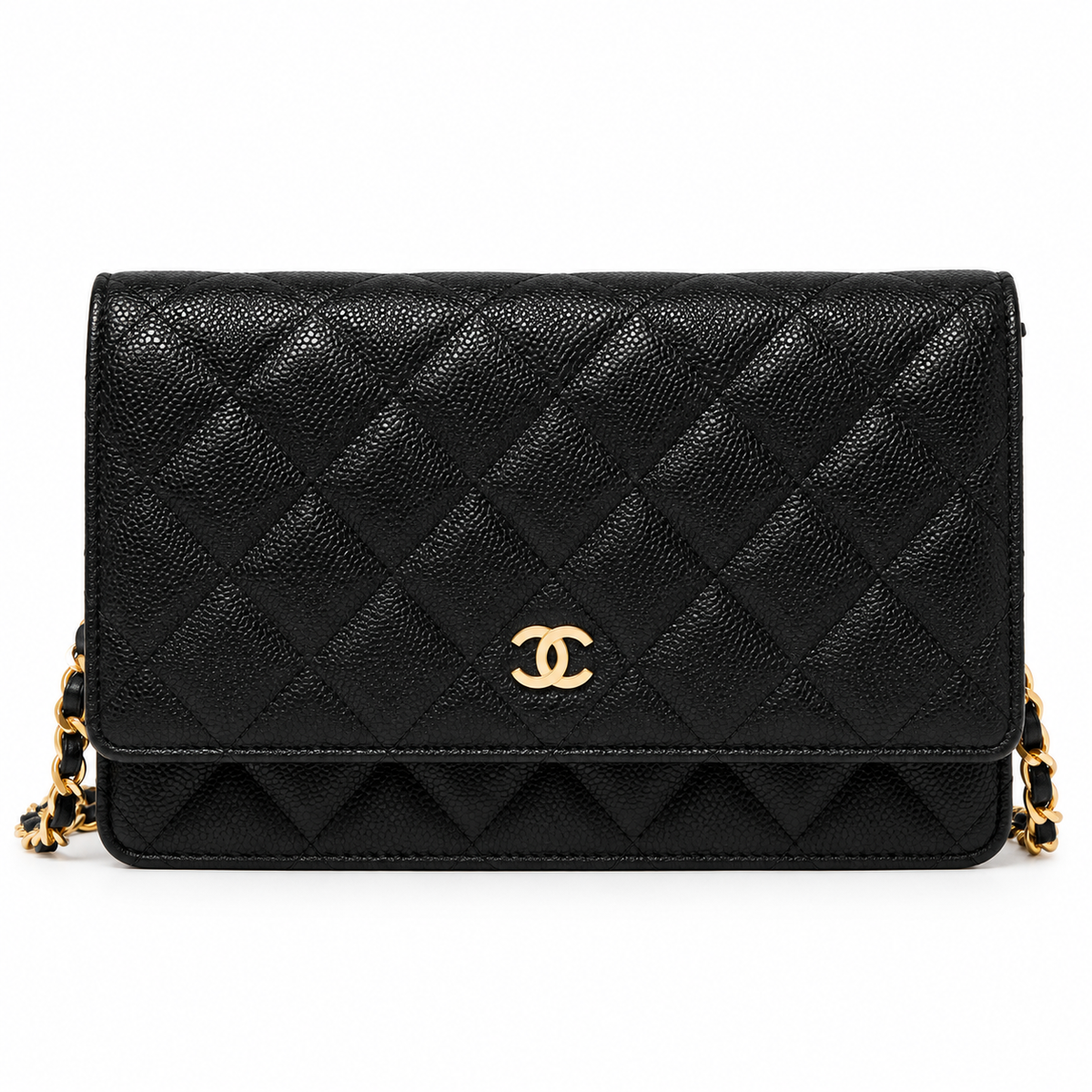 Chanel  Caviar Quilted Wallet Black - Pre-Owned Authentic