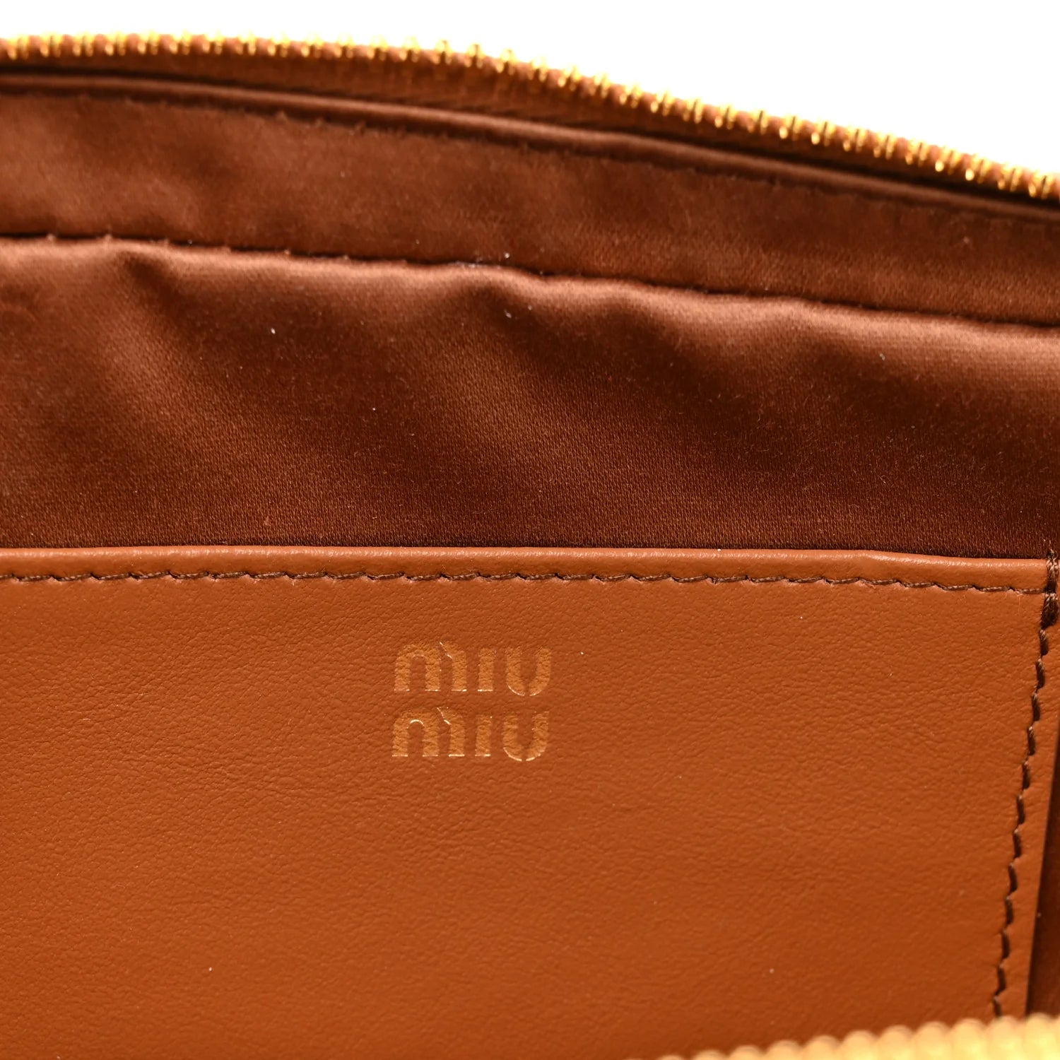 Miu Miu Arcadie  Leather Bag interior pocket