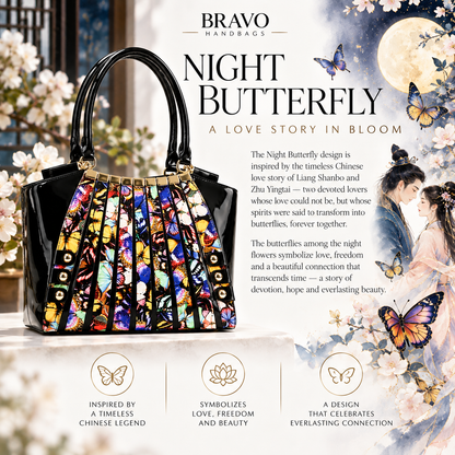 Irina Signature Series II Large Night Butterfly Calfskin Handbag – BH91-7610