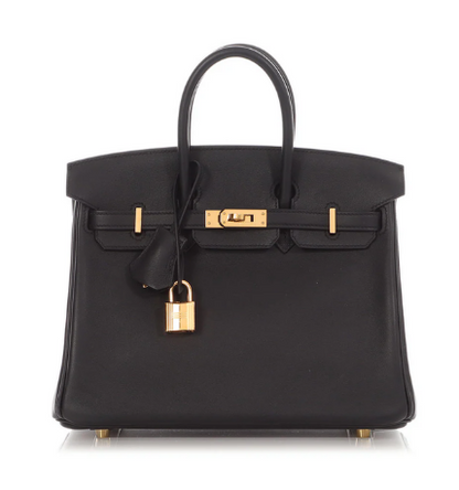 Pre-Owned Authentic Hermes Birkin 25cm Black