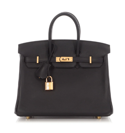Pre-Owned Authentic Hermes Birkin 25cm Black