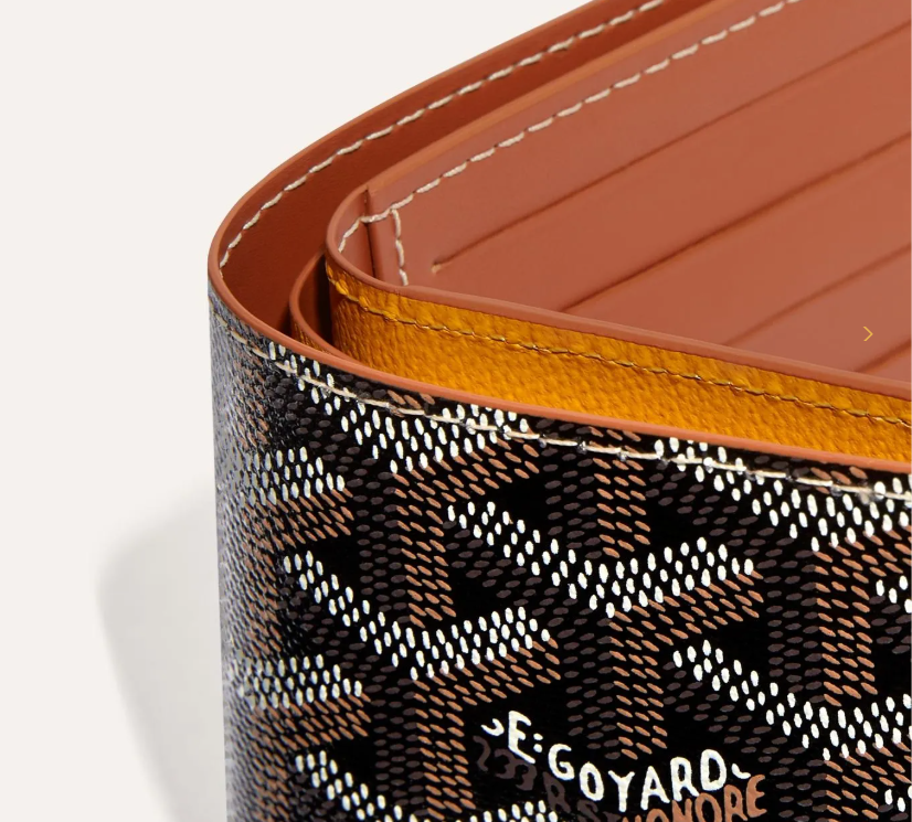 Pre-Owned Authentic - Goyard Victoire Wallet Black & Tan