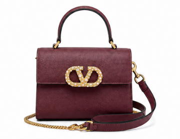 Pre-Owned Authentic -Valentino Garavani Vlogo Signature Small Top Handle Bag