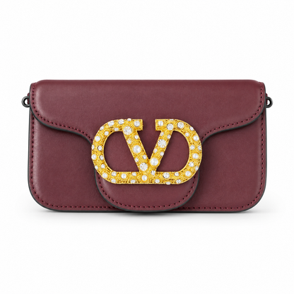 Valentino Garavani Locò Small Shoulder Bag front view