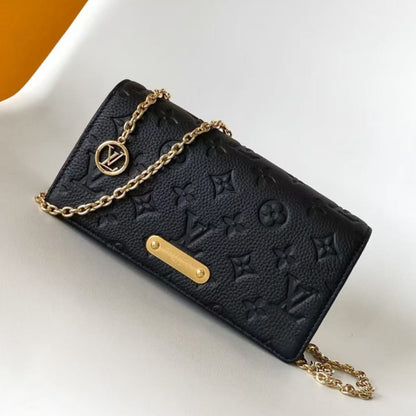 46919 Louis Vuitton Wallet on Chain Lily  Monogram Empreinte Leather with Authentic RFID Tag