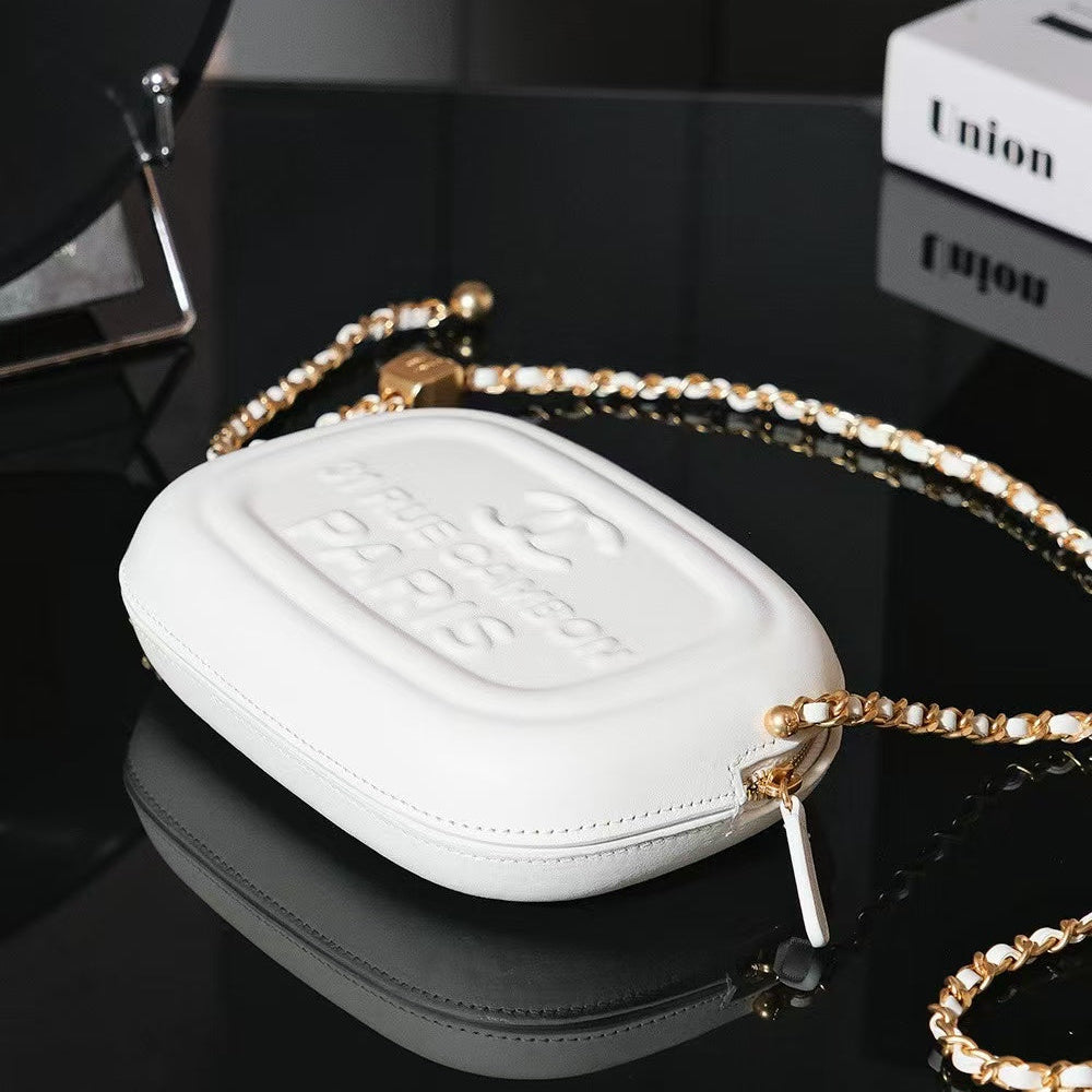 Pre-Owned Authentic Chanel Shiny Lambskin Mini Camera Bag