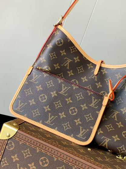 M46203 Pre-Owned Authentic Louis Vuitton Carry All MM with Authentic RFID Tag